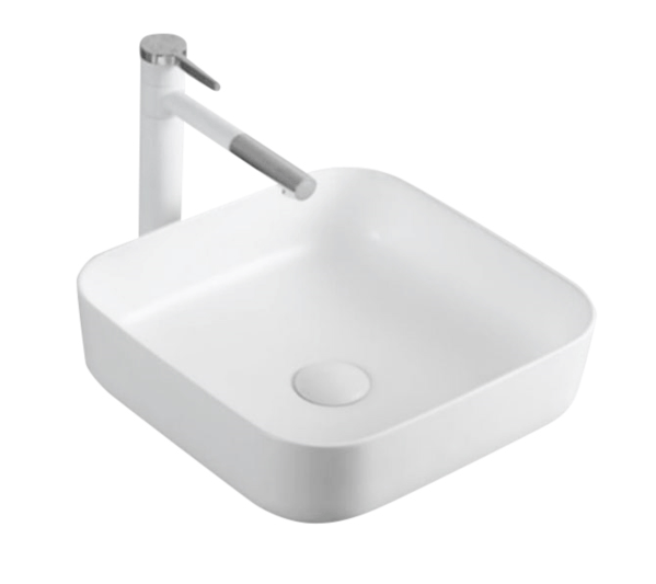 Avia Basins CB-124-MW Above Counter Basin 390*390*140MM Matt White Finish