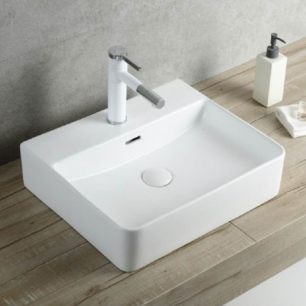 CB-122-MW Above Counter Basin 500*420*130MM Matt White Finish