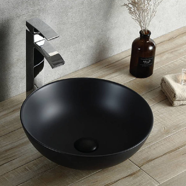 CB-126-MB Above Counter Basin 395*395*150MM Matt Black Finish