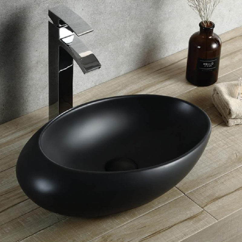 CB-127-MB Above Counter Basin 490*310*150MM Matt Black Finish