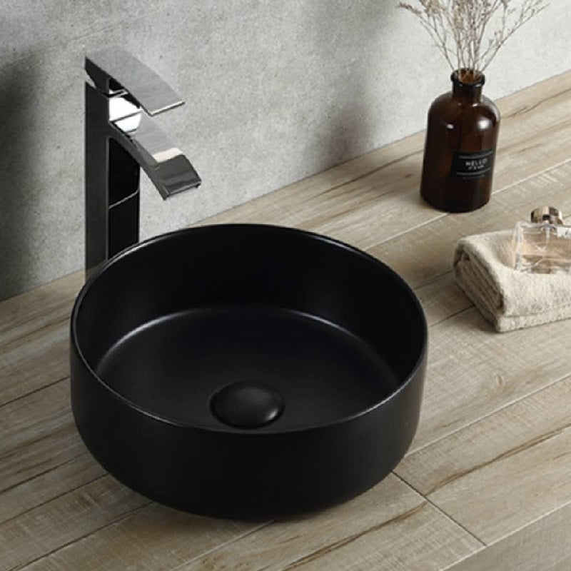 CB-128-MB Above Counter Basin 360*360*120MM Matt Black Finish
