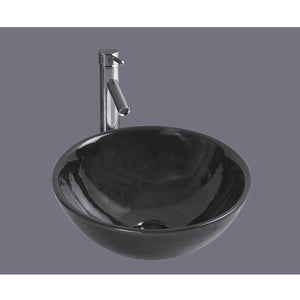 CB-201B Above Counter Basin 435*435*160mm Gloss Black