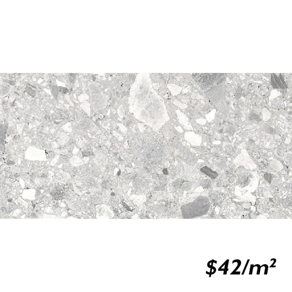 T/CESTLGM3060 ENTIVA CEPPO STONE LIGHT GREY MATT SMART-TECH 300*600mm REC.