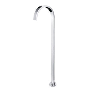 Chrome Square Floor Standing Mixer (Brass) CH0001.BS