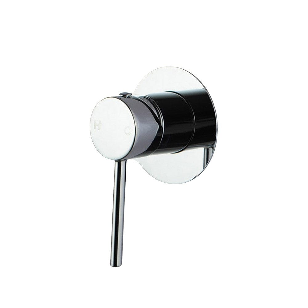 CH0126-2-80.ST LUCID PIN ROUND CHROME SHOWER/BATH WALL MIXER(80MM COVER PLATE)
