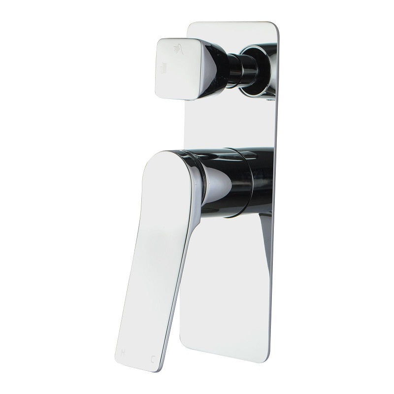 RUSHY Series Square Chrome Wall Mixer With Diverter CH0155.ST