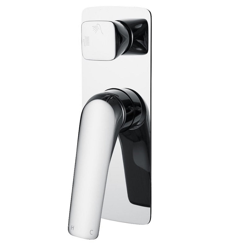 AU Series Square Chrome Shower/Bath Wall Mixer with Diverter CH0166.ST
