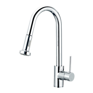 Round Chrome Pull Out Spray Kitchen Sink Mixer Tap CH1013.KM