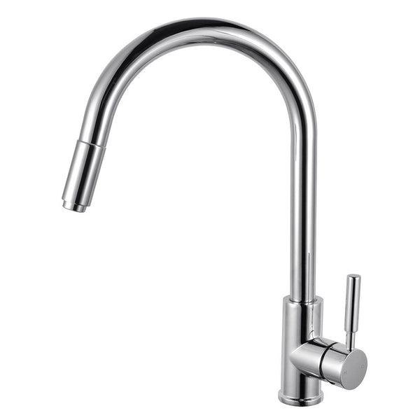 Round Chrome Pull Out Kitchen Sink Mixer Tap CH1016.KM