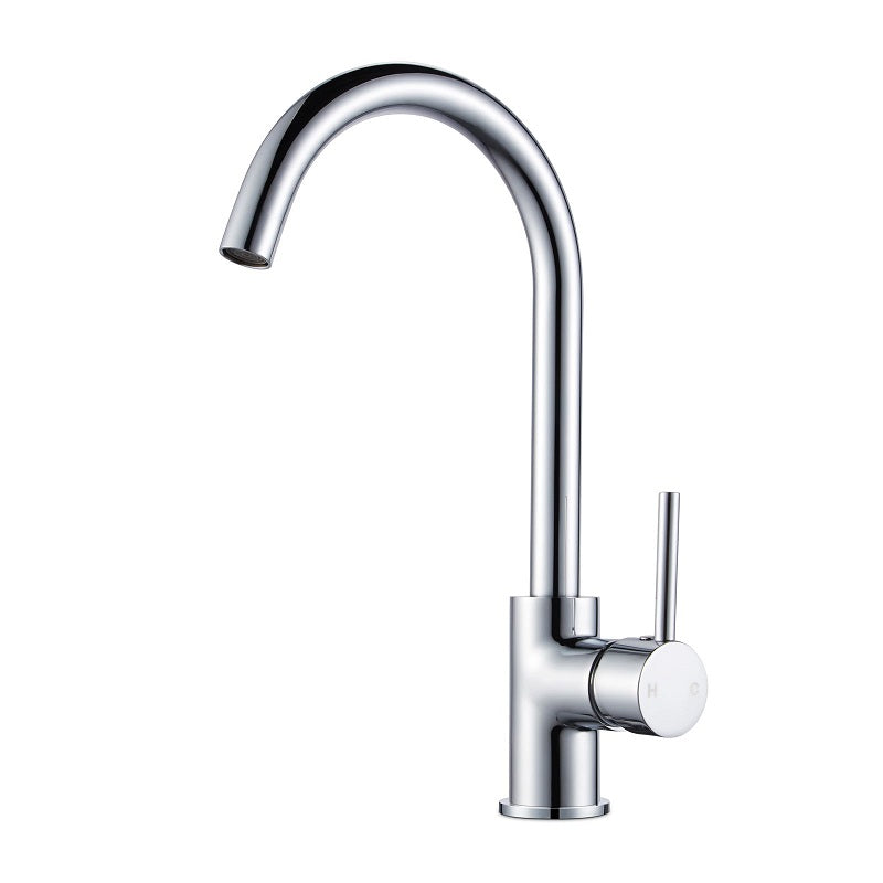 Round Chrome Standard Kitchen Sink Mixer Tap CH1026.KM