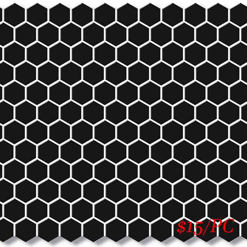 CHX BLK23G HEXAGON MOSAIC 23MM BLACK GLOSS (260X300MM PER SHEET)