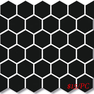 CHX BLK51M HEXAGON MOSAIC 51mm BLACK MATT (271X282MM PER SHEET)