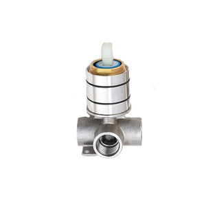 TSI Mixer Taps CH0126-2-80.ST LUCID PIN ROUND CHROME SHOWER/BATH WALL MIXER(80MM COVER PLATE)