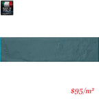 Victiles Tile COR0005 REGOLI VERDE MATT PORCELAIN SUBWAY WALL 75X300MM Made In Italy