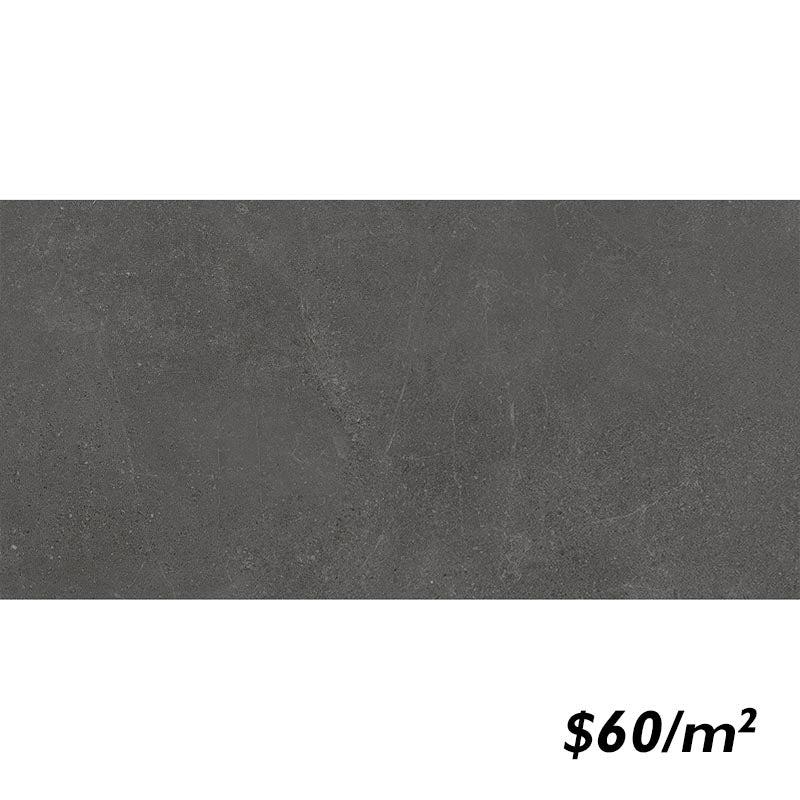 612CREBKM C126179 CRETE NERO BLACK MATT P4 600X1200mm