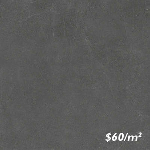 6CREBKM C6179 CRETE NERO BLACK MATT P4 600X600mm