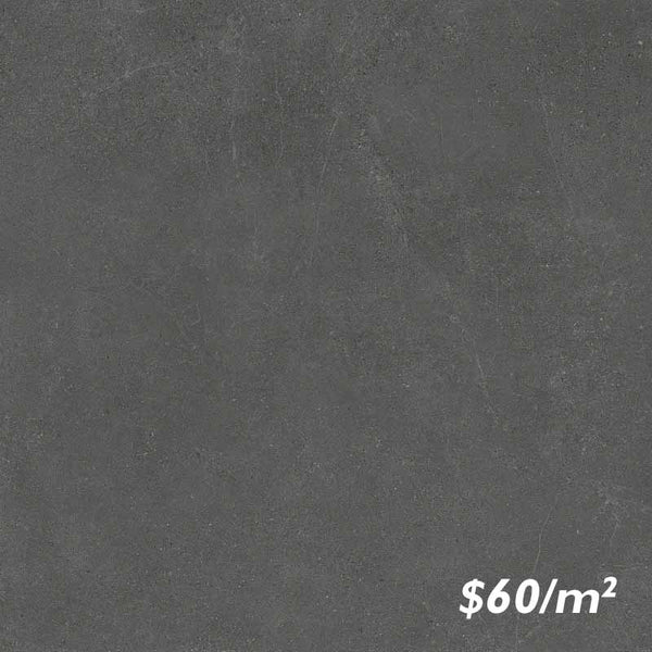 6CREBKM C6179 CRETE NERO BLACK MATT P4 600X600mm