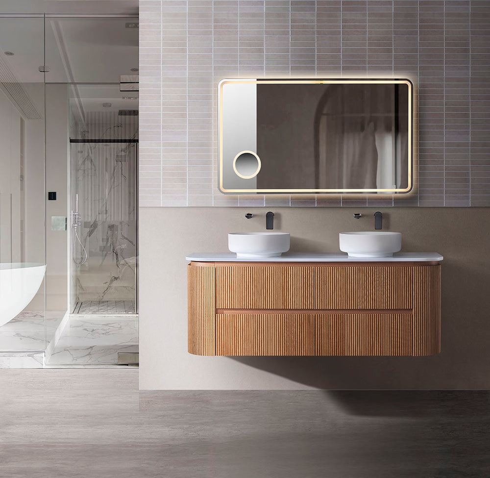 Bristol 1500mm Wall Hung Rosewood Vanity Double Bowl CWH68-1500DA6