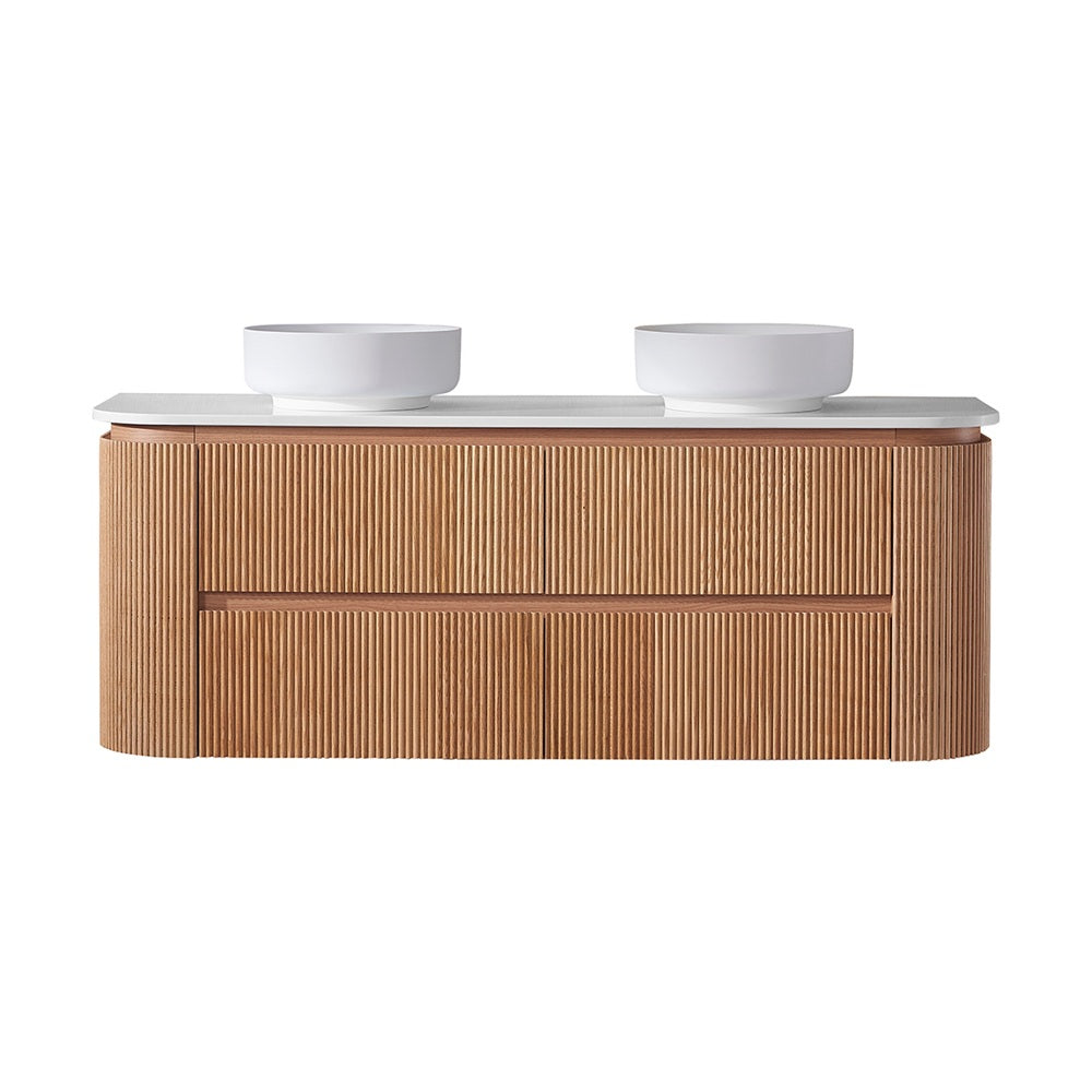 Bristol 1500mm Wall Hung Rosewood Vanity Double Bowl CWH68-1500DA6