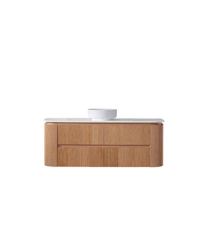 Avia Vanities Bristol 1500mm Wall Hung Rosewood Vanity Double Bowl