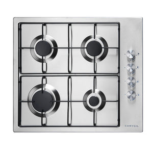 CARYSIL BUILT-IN STAINLESS STEEL 4 BURNER GAS HOB