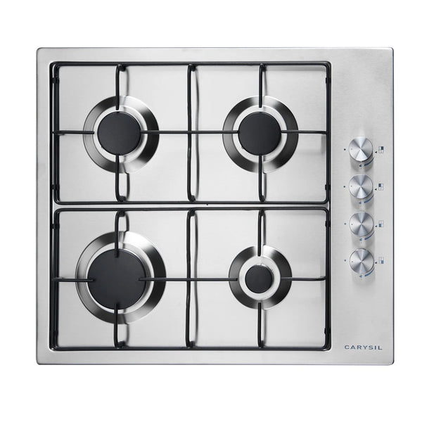 CARYSIL BUILT-IN STAINLESS STEEL 4 BURNER GAS HOB