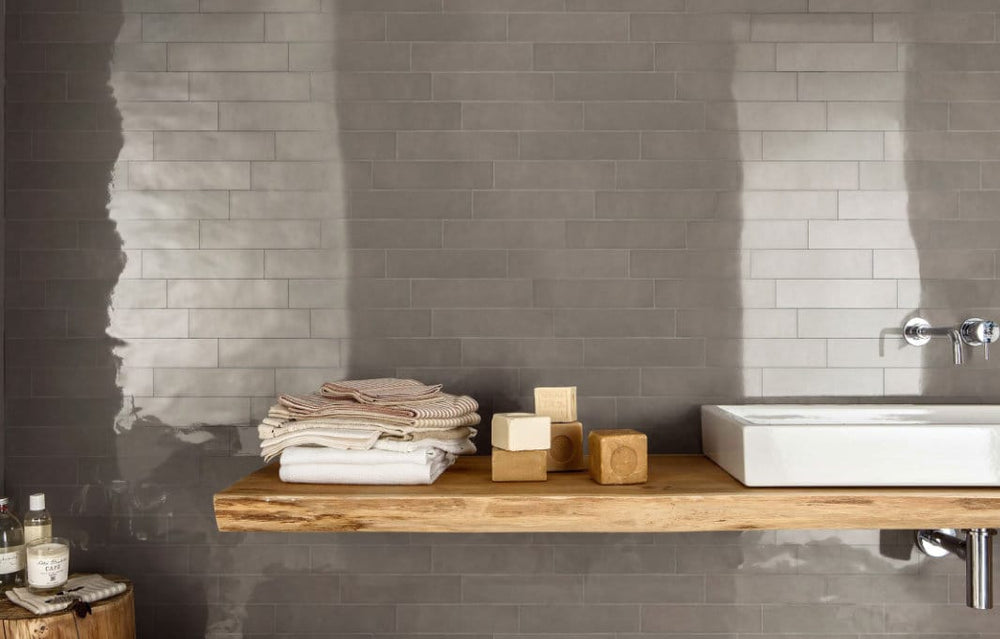 Casablanca Latte Gloss Subway Tile 120X120mm