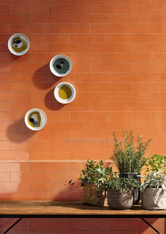 Casablanca Orange Gloss Subway Tile 120X120mm