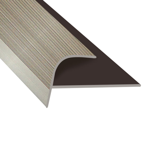 Timber Flooring Metal Senior Stair Trim - CHAMPAGNE