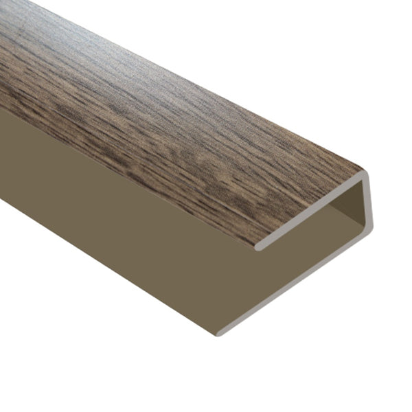 Timber Flooring Metal Junior End Trim - CHARCOAL