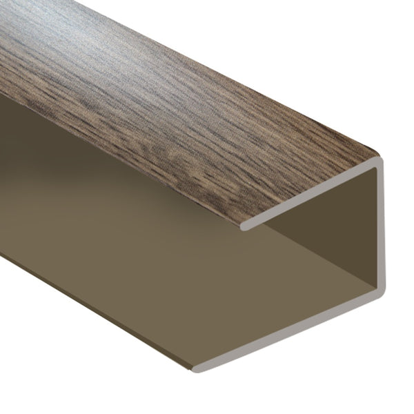 Timber Flooring Metal Senior End Trim - CHARCOAL