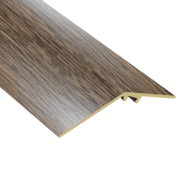 Timber Flooring Metal Ramp Trim - CHARCOAL