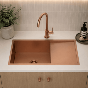TSI Sinks TWM4RG 960*450*230MM GUN METAL GREY HAND-MADE SINGLE BOWL KITCHEN SINK(ROUND EDGES)