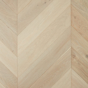 De Marque European Oak Engineered Chevron 600x120x15/4mm - Chateau Grey