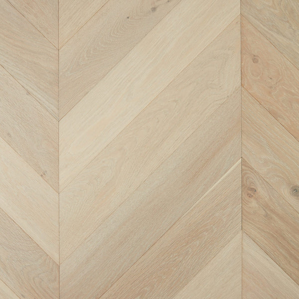 De Marque European Oak Engineered Chevron 600x120x15/4mm - Chateau Grey