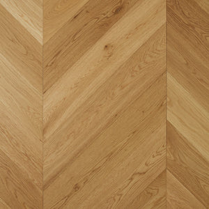 De Marque European Oak Engineered Chevron 600x120x15/4mm - Latte