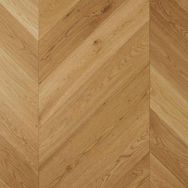 De Marque European Oak Engineered Chevron 600x120x15/4mm - Latte