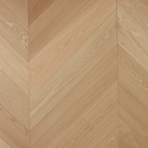 De Marque European Oak Engineered Chevron 600x120x15/4mm - Pure Natural