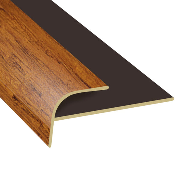 Timber Flooring Metal Junior Stair Trim - COFFEE BAMBOO