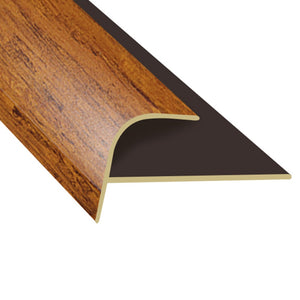 Timber Flooring Metal Senior Stair Trim - COFFEE BAMBOO