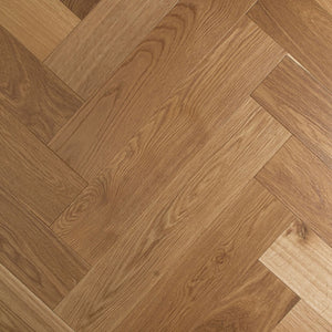 De Marque European Oak Engineered Herringbone 600x120x15/4mm - Cognac