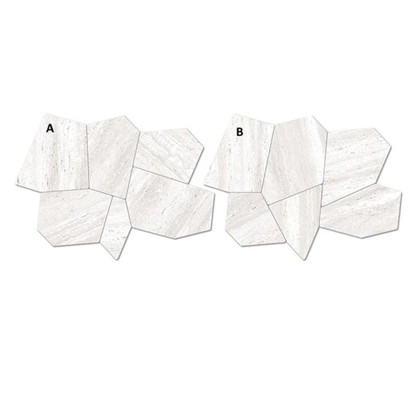 EV Tile PM-EMCHI-COZ-M Euromarmo Mosaic Travertine Chiaro Cozy