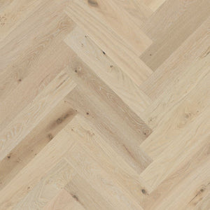 Crosswood European Oak Engineered Herringbone 600x127x14/3mm - Lime Wash
