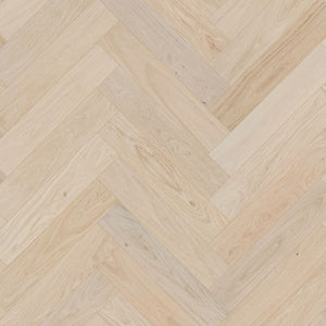 Crosswood European Oak Engineered Herringbone 600x127x14/3mm - Raw Timber