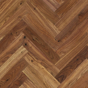 Crosswood European Oak Engineered Herringbone 600x127x14/3mm - American Walnut