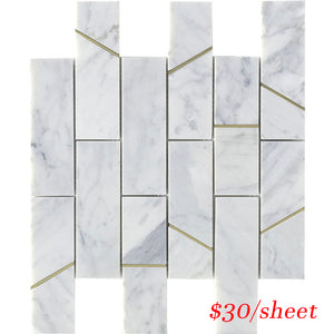 DEC BARCAR DECO BARRES CARRARA 298x298MM