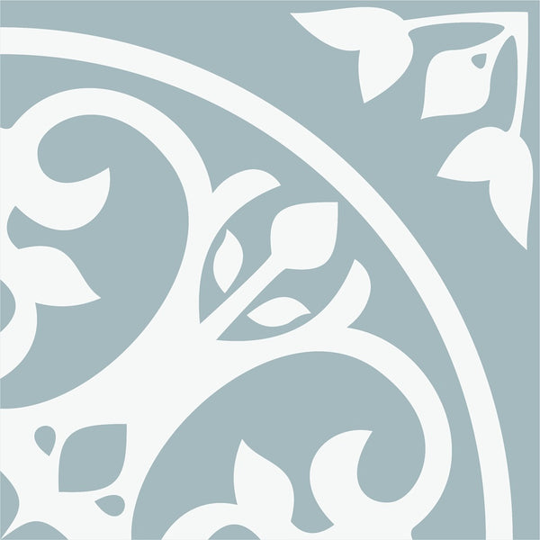 PICASSO FLORAL LIGHT BLUE 200X200