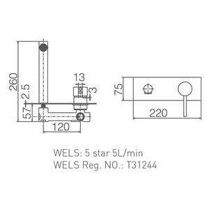 WT 708BN JESS Basin/Bath Set with Curved Spout in Brushed Nickel