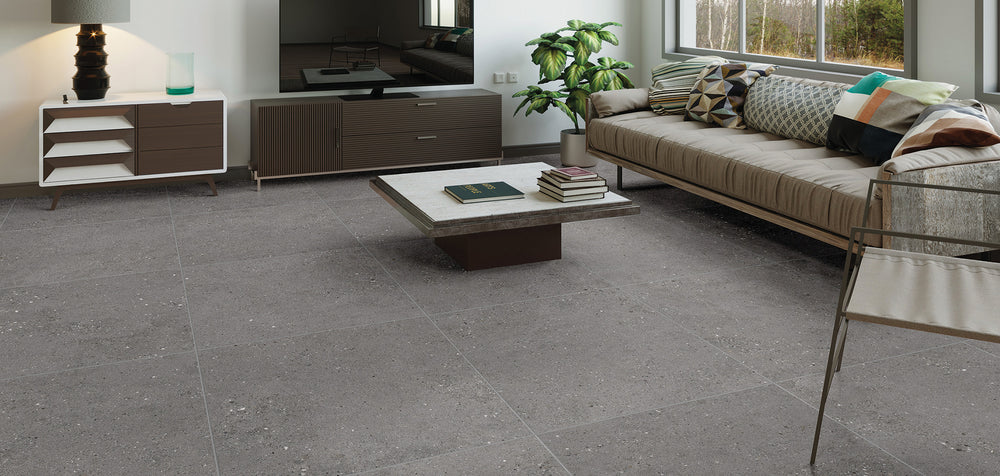 Everstone Frammenti Grip Finish 600x600mm Made in Italy - Fumo