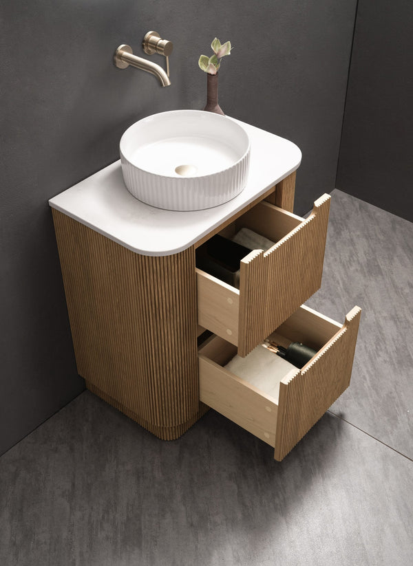 Noveen Vanities Oakmere 750mm Solid Oak Freestanding Vanity